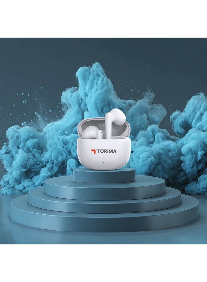 Torima سماعة أذن لاسلكية TORİMA G90 بيضاء - Image 3